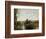 Seine and Old Bridge at Limay, 1872-Jean-Baptiste-Camille Corot-Framed Giclee Print