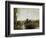 Seine and Old Bridge at Limay, 1872-Jean-Baptiste-Camille Corot-Framed Giclee Print