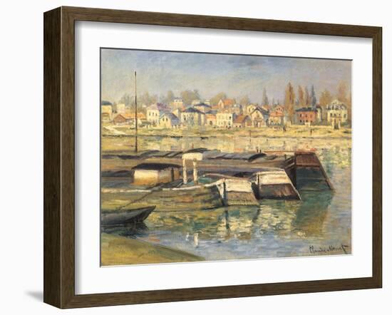 Seine at Asnieres, 1873-Claude Monet-Framed Giclee Print