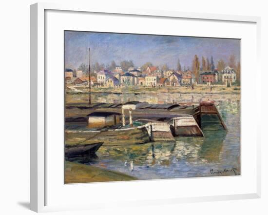 Seine at Asnieres, 1873-Claude Monet-Framed Giclee Print