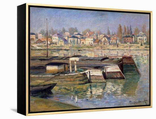 Seine at Asnieres, 1873-Claude Monet-Framed Premier Image Canvas