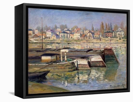 Seine at Asnieres, 1873-Claude Monet-Framed Premier Image Canvas