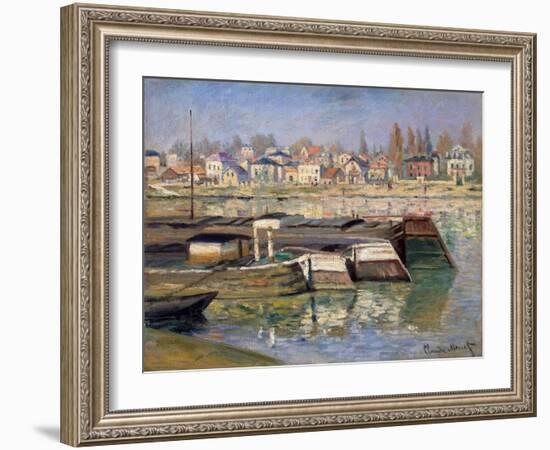 Seine at Asnieres, 1873-Claude Monet-Framed Giclee Print