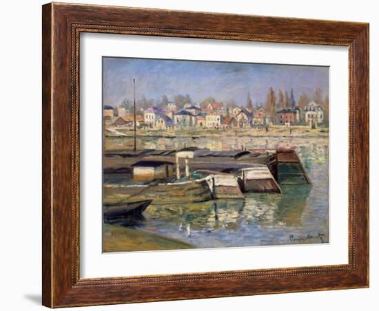 Seine at Asnieres, 1873-Claude Monet-Framed Giclee Print