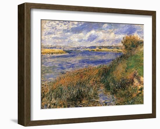 Seine at Champrosay-Pierre-Auguste Renoir-Framed Art Print