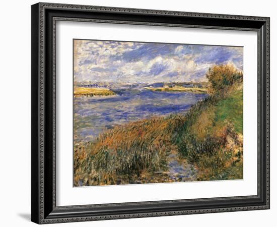 Seine at Champrosay-Pierre-Auguste Renoir-Framed Art Print