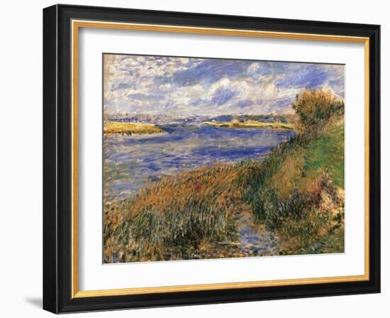 Seine at Champrosay-Pierre-Auguste Renoir-Framed Art Print