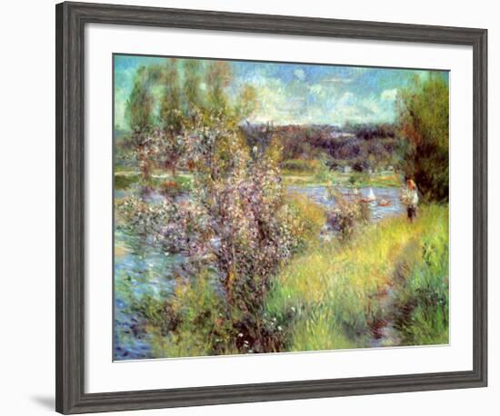 Seine At Chatou-Pierre-Auguste Renoir-Framed Art Print