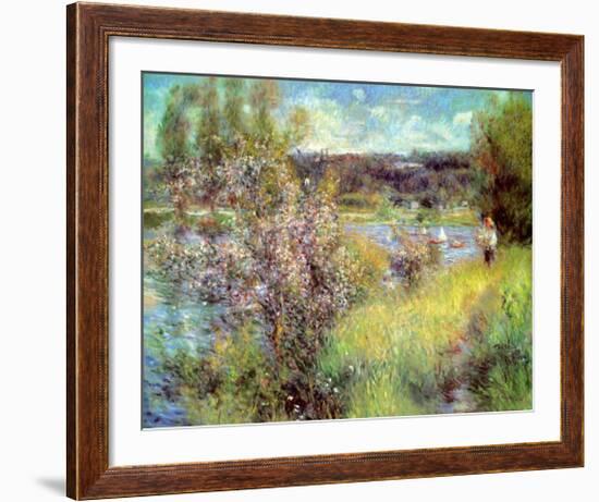 Seine At Chatou-Pierre-Auguste Renoir-Framed Art Print