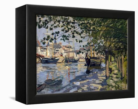 Seine at Rouen, 1872-Claude Monet-Framed Premier Image Canvas