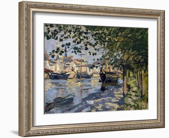 Seine at Rouen, 1872-Claude Monet-Framed Giclee Print