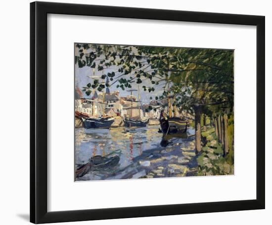 Seine at Rouen, 1872-Claude Monet-Framed Giclee Print