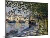 Seine at Rouen, 1872-Claude Monet-Mounted Giclee Print