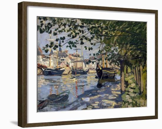 Seine at Rouen, 1872-Claude Monet-Framed Giclee Print
