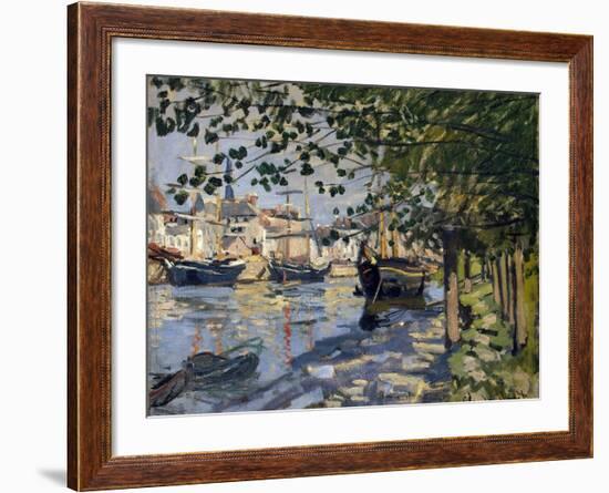 Seine at Rouen, 1872-Claude Monet-Framed Giclee Print