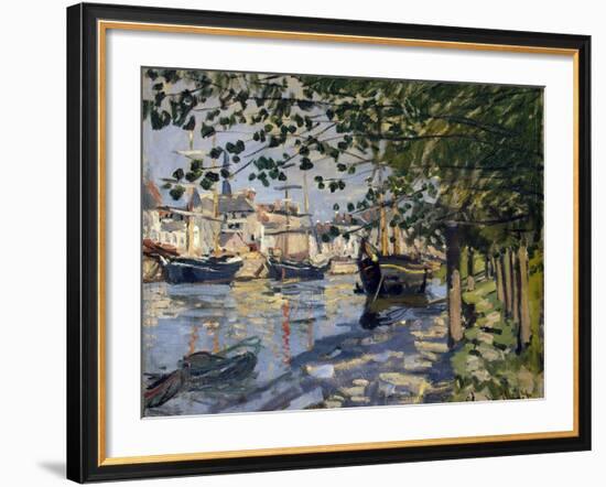 Seine at Rouen, 1872-Claude Monet-Framed Giclee Print