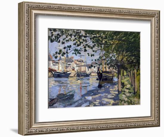 Seine at Rouen, 1872-Claude Monet-Framed Giclee Print