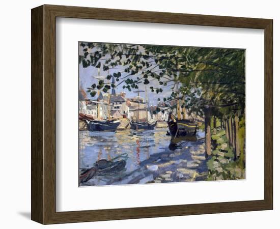 Seine at Rouen, 1872-Claude Monet-Framed Giclee Print