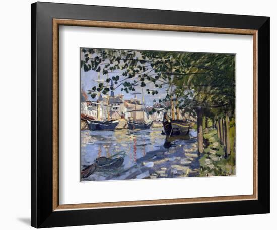 Seine at Rouen, 1872-Claude Monet-Framed Giclee Print