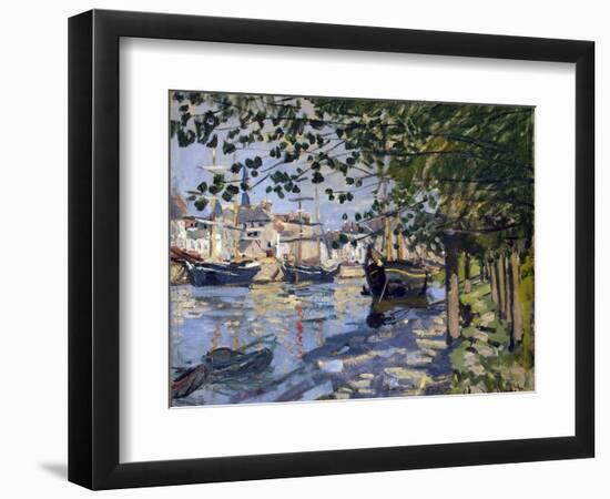 Seine at Rouen, 1872-Claude Monet-Framed Giclee Print