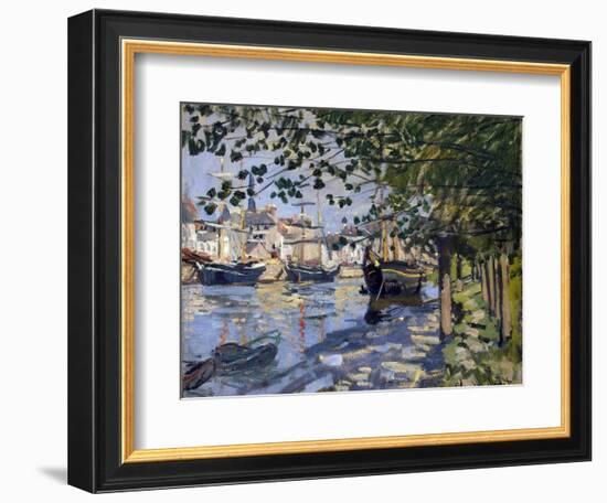 Seine at Rouen, 1872-Claude Monet-Framed Giclee Print