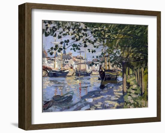 Seine at Rouen, 1872-Claude Monet-Framed Giclee Print