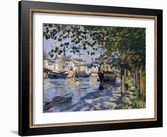 Seine at Rouen, 1872-Claude Monet-Framed Giclee Print