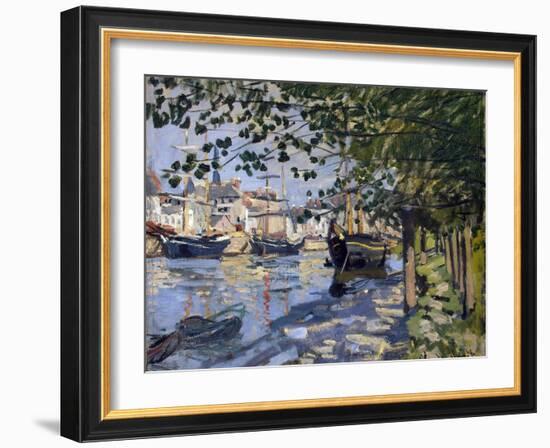 Seine at Rouen, 1872-Claude Monet-Framed Giclee Print