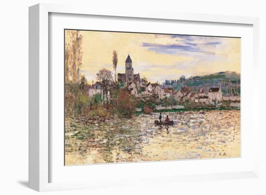 Seine at Vetheuil-Claude Monet-Framed Art Print