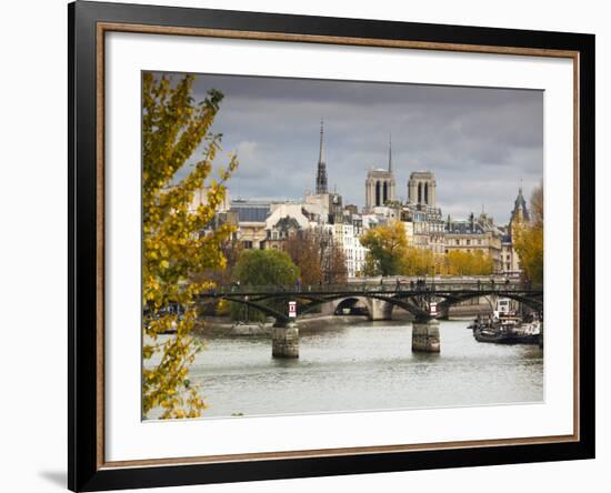 Seine River and Ile De La Cite, Paris, France-Walter Bibikow-Framed Photographic Print