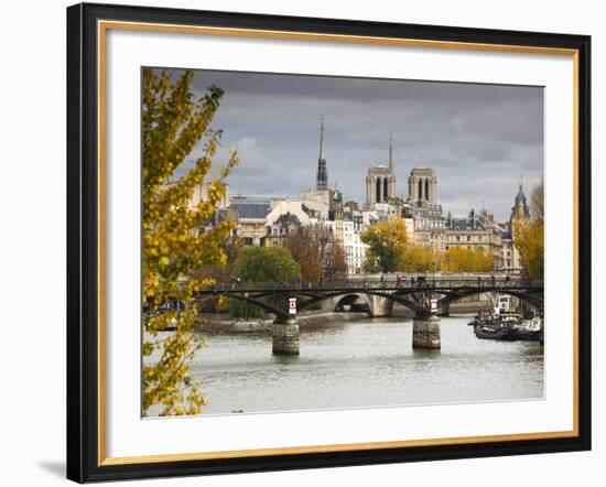 Seine River and Ile De La Cite, Paris, France-Walter Bibikow-Framed Photographic Print