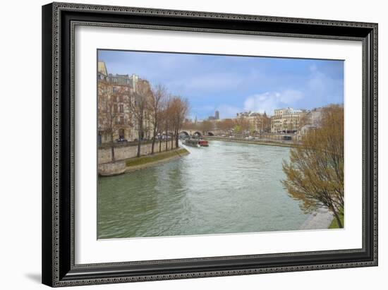 Seine River In Paris Center-Cora Niele-Framed Giclee Print