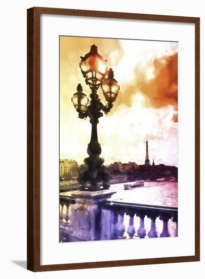 Seine Sunset-Philippe Hugonnard-Framed Giclee Print