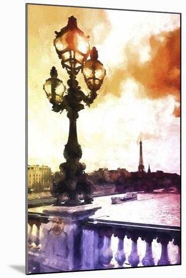 Seine Sunset-Philippe Hugonnard-Mounted Giclee Print
