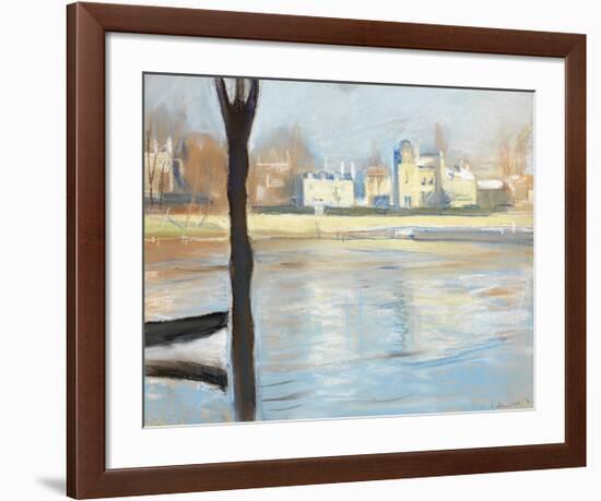 Seinen ved Saint-Cloud, 1890-Edvard Munch-Framed Premium Giclee Print