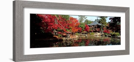 Seiryo-Ji Temple in Autumn, Ukyo-Ku, Kyoto City, Kyoto Prefecture, Japan-null-Framed Photographic Print