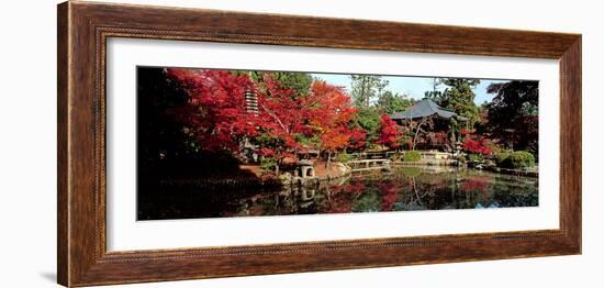 Seiryo-Ji Temple in Autumn, Ukyo-Ku, Kyoto City, Kyoto Prefecture, Japan-null-Framed Photographic Print
