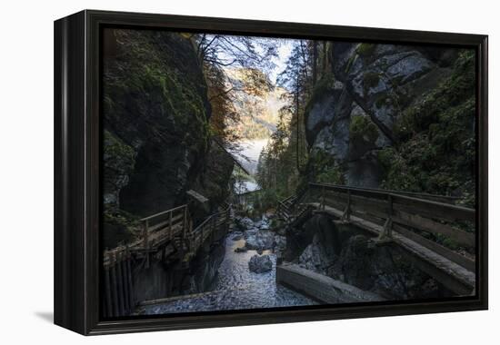 Seisenbergklamm, Austria, Salzburg, Pinzgau-Volker Preusser-Framed Premier Image Canvas