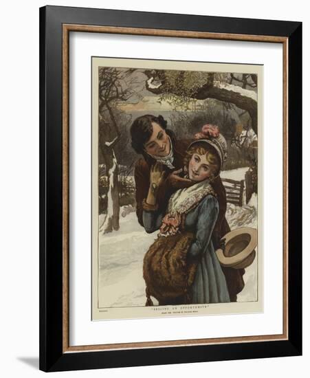 Seizing an Opportunity-William Small-Framed Giclee Print