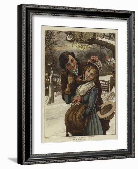 Seizing an Opportunity-William Small-Framed Giclee Print