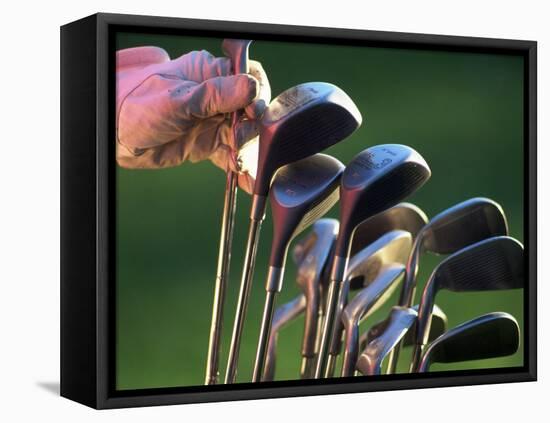 Selecting Golf Club-Mitch Diamond-Framed Premier Image Canvas