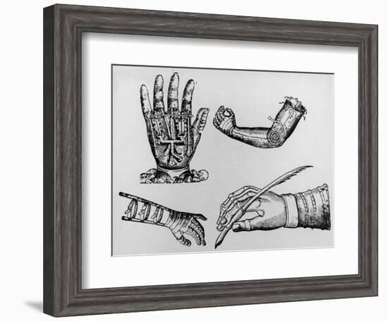 Selection of 16th Century Artificial Arms & Hands.-Jeremy Burgess-Framed Photographic Print