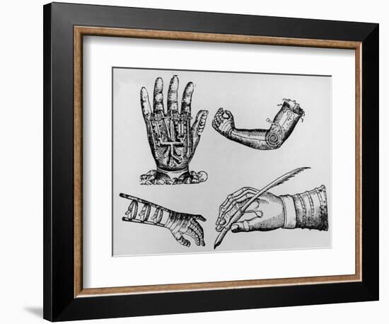 Selection of 16th Century Artificial Arms & Hands.-Jeremy Burgess-Framed Photographic Print