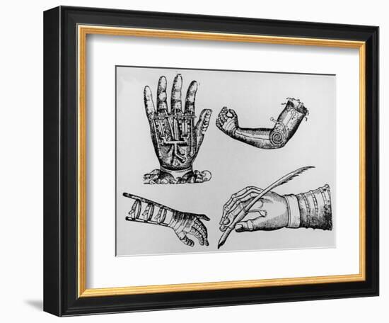 Selection of 16th Century Artificial Arms & Hands.-Jeremy Burgess-Framed Photographic Print