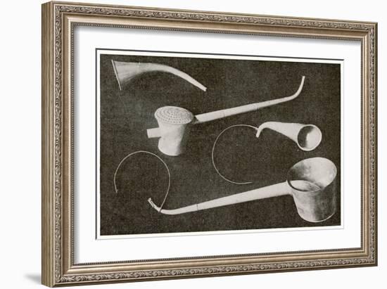 Selection of Beethoven's Hearing Aids-null-Framed Art Print