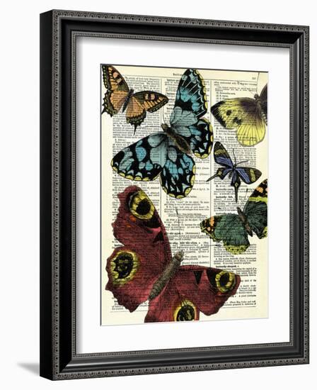 Selection of Butterflies-Marion Mcconaghie-Framed Giclee Print