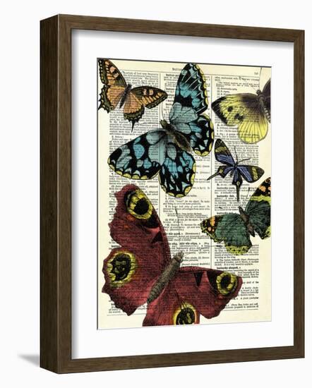 Selection of Butterflies-Marion Mcconaghie-Framed Giclee Print