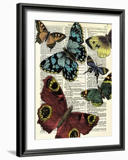 Selection of Butterflies-Marion Mcconaghie-Framed Art Print