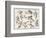 Selection of Cherubs in Various Positions-null-Framed Art Print