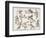 Selection of Cherubs in Various Positions-null-Framed Art Print